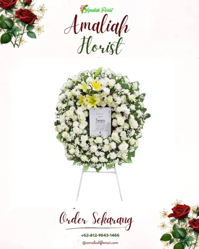 Krans Bunga Duka Cita di Bandarsedayu